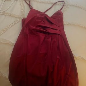 Red formal dress
